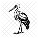 Stork Bird Goose Icon