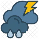 嵐、雨、雨 アイコン