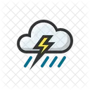 Storm Cloud Rain Icon