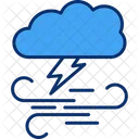 Storm Precipitation Cloud Icon