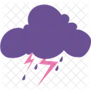 Storm Clouds Thunderstorm Stormy Weather Icon