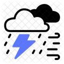 Storm Rain Thunder Icon