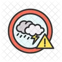 Storm Warning Thunder Lightning Icon