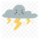 Stormy Weather Rainy Icon