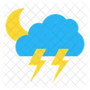 Stormy Night Weather Forecast Local Weather Icon