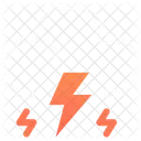 Cloud Zap Stormy Weather Lighting Shower Icon