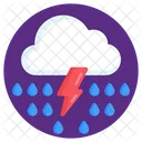 Weather Forecast Thunderstorm Icon