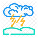 Stormy Weather Forecast Symbol