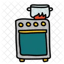 Stove Cooking Pot Icon