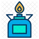 Gas Stove Flame Burn Icon