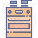 Gas Oven Heat Icon