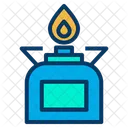 Gas Stove Flame Burn Icon