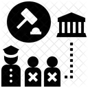 Strafverfolgung Gefangnis Durchsetzung Symbol