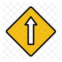Straight Ahead Go Straight Straight Sign Icon