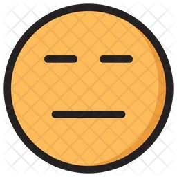 Straight Face Emoji Icon