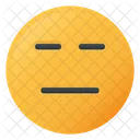Straight Face Face Emoji Icon