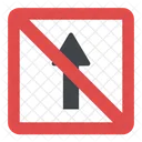 Straight Prohibited No Icon