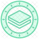 Crypto Crowdfunding Duotone Line Icon Icon