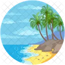 Strand Insel Meer Symbol
