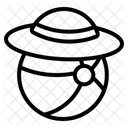 Wasserball und Hut  Symbol