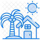 Strandhaus  Symbol