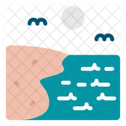 Strandspaziergang  Symbol