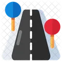 Strasse Fahrbahn Autobahn Symbol
