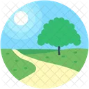 Strasse Landschaft Stadtbild Symbol