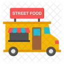 Strassenessen Imbisswagen Food Truck Icon