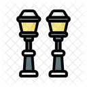 Straßenlampe  Symbol