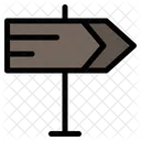 Strassenrichtung Wegweiser Wegweiser Symbol
