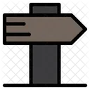 Strassenrichtung Wegweiser Wegweiser Symbol