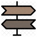 Strassenrichtung Wegweiser Wegweiser Symbol