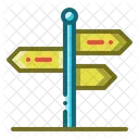 Strasse Zeichen Richtung Symbol