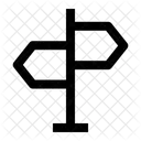 Strassenschild Richtung Zeichen Symbol