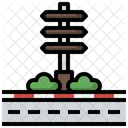 Strassenschild Wegweiser Schild Symbol
