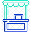 Strassenstand Imbissbude Essensstand Symbol