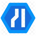 Fahrbahnsymbol Weg Autobahn Symbol