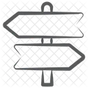 Richtungstafel Strassentafel Schild Symbol