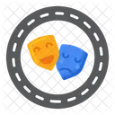 Strassentheater Theater Film Symbol