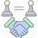 Strategic Alliance Lineal Color Icon Icon