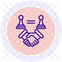 Strategic Alliance Line Icon Icon