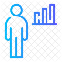 Strategic Consulting Businessman Graph Icon