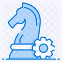 Strategic Management Business Management Chess Paws Icon