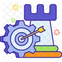 Strategic Management Strategic Target Goal Icon