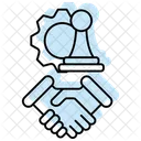 Strategic Partnership Color Shadow Thinline Icon アイコン