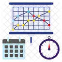 Schedule Graphical Presentation Icon