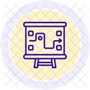 戦略計画ラインアイコン アイコン