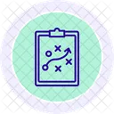 Strategic Plan Black Outline Icon Icon