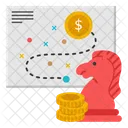Strategic Plan Stratagem Financial Strategy Icon